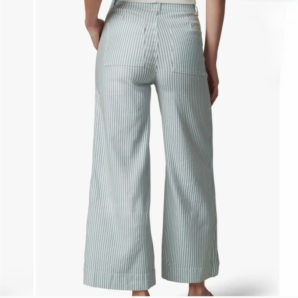 GAP Denim High Rise Striped Cropped Jeans